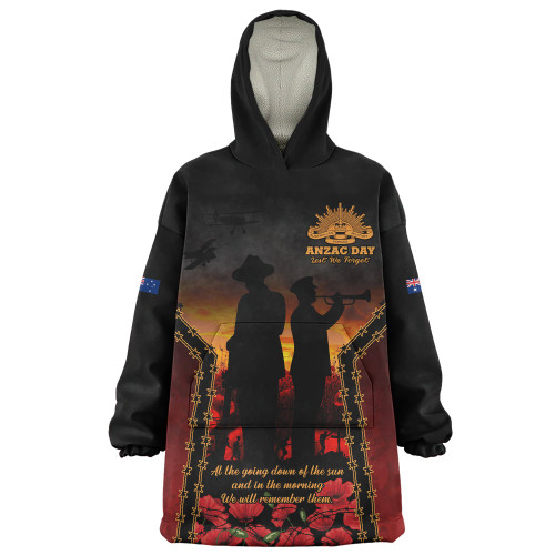 Australia Snug Hoodie Anzac Day Dawn Remembrance Eternal Tribute