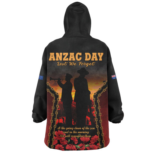 Australia Snug Hoodie Anzac Day Dawn Remembrance Eternal Tribute