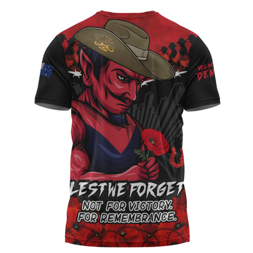Melbourne T-Shirt ANZAC Day Not For Victory For Remembrance