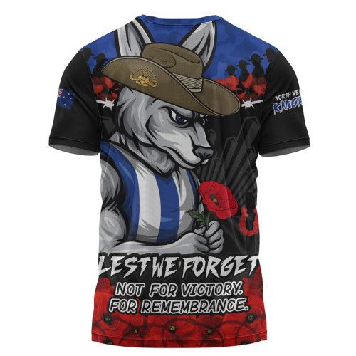 North Melbourne T-Shirt ANZAC Day Not For Victory For Remembrance