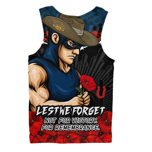 Carlton Men Singlet ANZAC Day Not For Victory For Remembrance