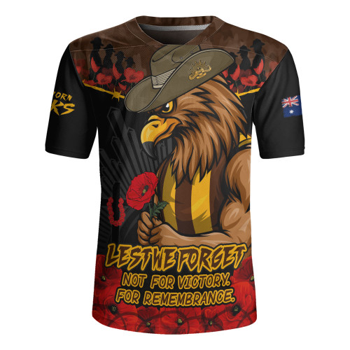 Hawthorn Rugby Jersey ANZAC Day Not For Victory For Remembrance