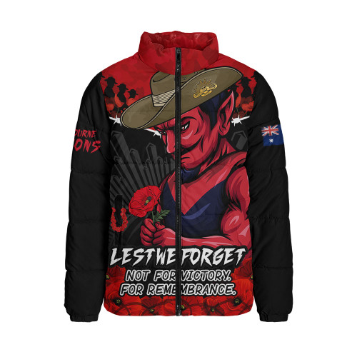 Melbourne Padded Jacket ANZAC Day Not For Victory For Remembrance