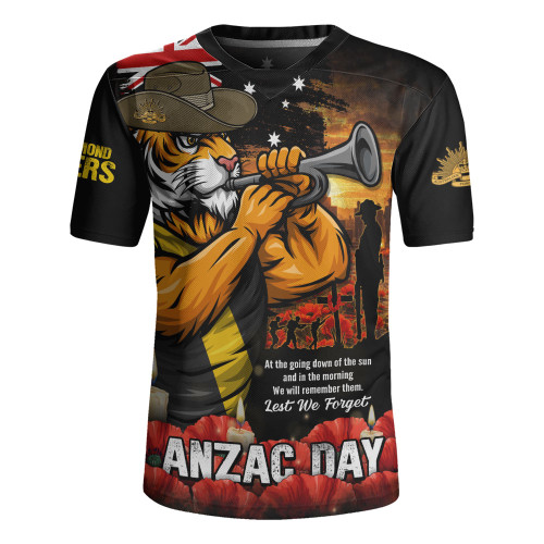 Richmond Rugby Jersey Anzac Day Dawn Of Courage Eternal Tribute