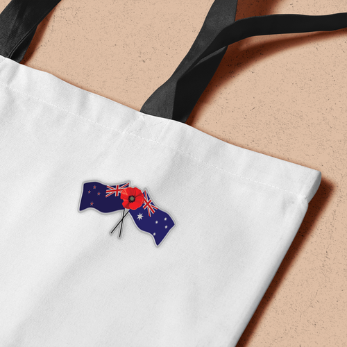 Australia Acrylic Pin ANZAC Spirit Remembrance Poppy