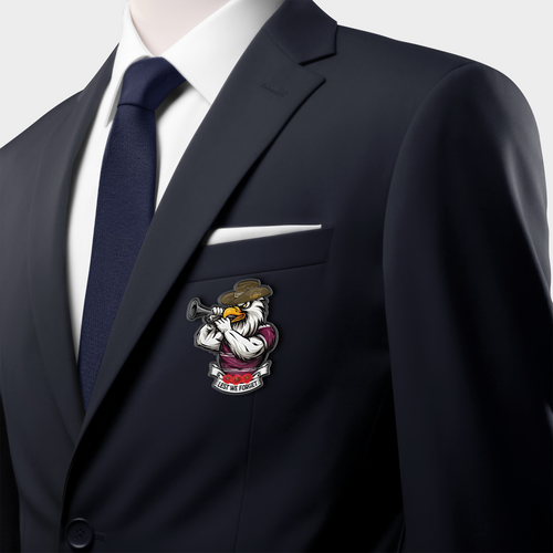 Manly Warringah Sea Eagles Bulldogs Acrylic Pin Dawn Bugler Tribute