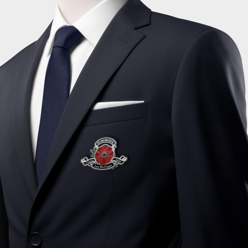 Australia Acrylic Pin In Memorial Lest We Forget