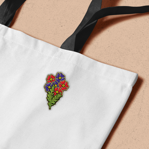 Australia Acrylic Pin Remembrance Poppy Bouquet