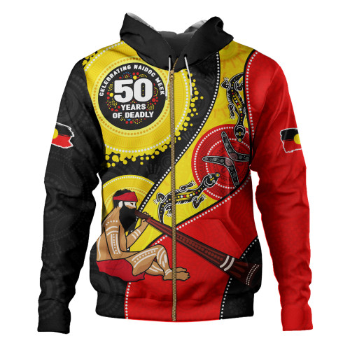 Indigenous Australian Aboriginal Hoodie NAIDOC Week 50 Years Of Deadly Dreamtime Story