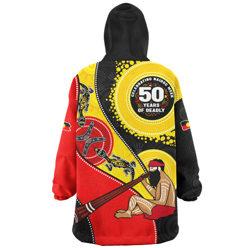 Indigenous Australian Aboriginal Snug Hoodie NAIDOC Week 50 Years Of Deadly Dreamtime Story