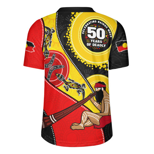 Indigenous Australian Aboriginal Rugby Jersey NAIDOC Week 50 Years Of Deadly Dreamtime Story