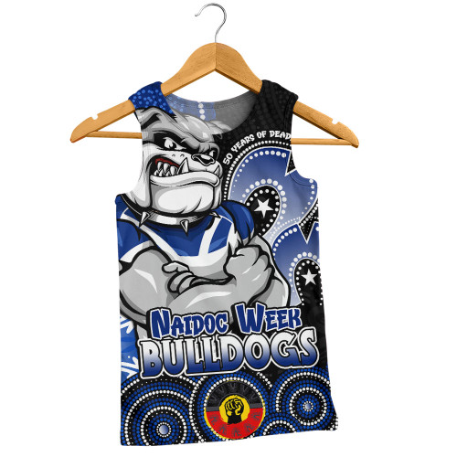 Canterbury-Bankstown Bulldogs Men Singlet NAIDOC Week 50 Years Of Deadly Indigenous Pattern