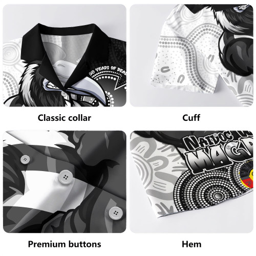 Collingwood Hawaiian Shirt NAIDOC Week Aboriginal Culture And Spirit Of Pride Design