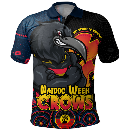 Adelaide Crows Polo Shirt NAIDOC Week Aboriginal Culture And Spirit Of Pride Design