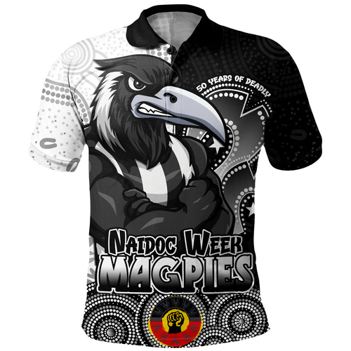 Collingwood Polo Shirt NAIDOC Week Aboriginal Culture And Spirit Of Pride Design
