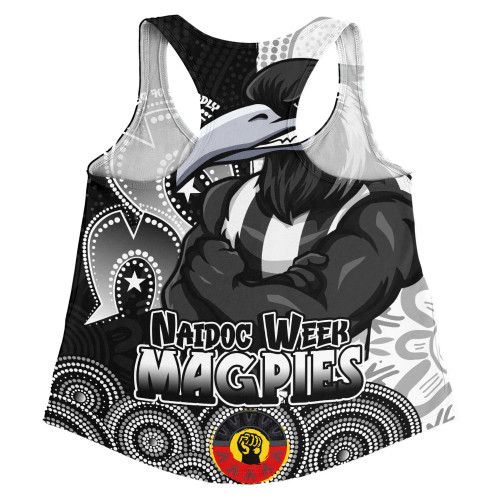 Collingwood Women Racerback Singlet NAIDOC Week Aboriginal Culture And Spirit Of Pride Design