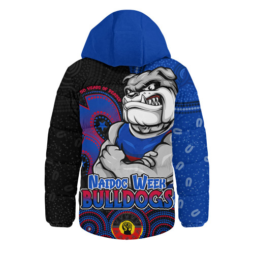 Western Bulldogs Hooded Padded Jacket NAIDOC Week Aboriginal Culture And Spirit Of Pride Design