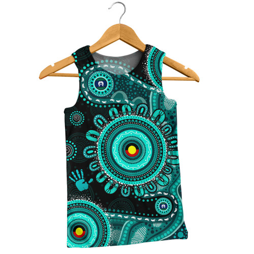 Indigenous Australian Aboriginal Men Singlet Naidoc Week 2026 50 Years Of Deadly Circle Of Memory Pathways