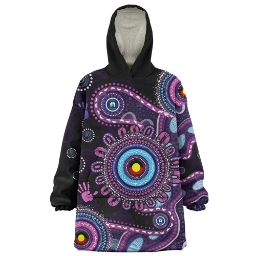 Indigenous Australian Aboriginal Snug Hoodie Naidoc Week 2026 50 Years Of Deadly Circle Of Memory Pathways
