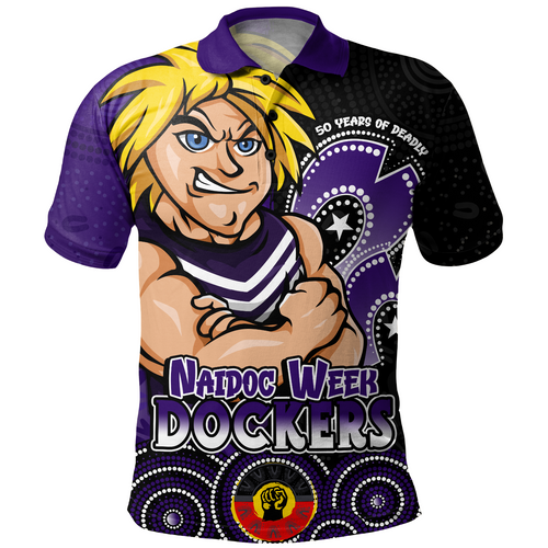 Fremantle Polo Shirt NAIDOC Week Aboriginal Culture And Spirit Of Pride Design