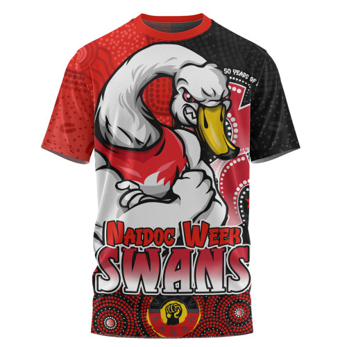 Sydney Swans T-Shirt NAIDOC Week Aboriginal Culture And Spirit Of Pride Design