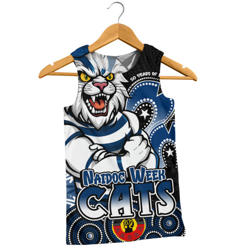 Geelong Cats Men Singlet NAIDOC Week Aboriginal Culture And Spirit Of Pride Design