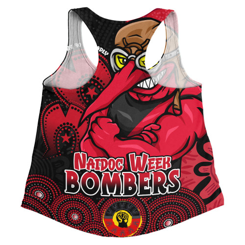 Essendon Women Racerback Singlet NAIDOC Week Aboriginal Culture And Spirit Of Pride Design