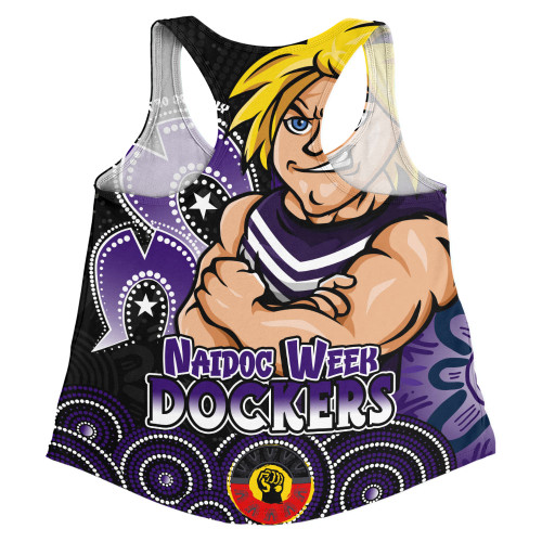 Fremantle Women Racerback Singlet NAIDOC Week Aboriginal Culture And Spirit Of Pride Design