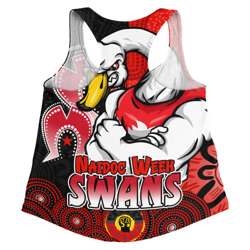 Sydney Swans Women Racerback Singlet NAIDOC Week Aboriginal Culture And Spirit Of Pride Design