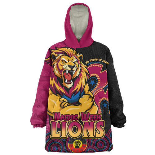 Brisbane Lions Snug Hoodie NAIDOC Week Aboriginal Culture And Spirit Of Pride Design