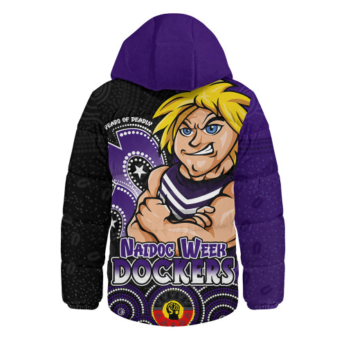 Fremantle Hooded Padded Jacket NAIDOC Week Aboriginal Culture And Spirit Of Pride Design