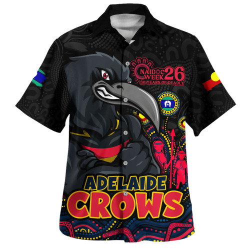 Adelaide Crows Hawaiian Shirt Naidoc Week Aboriginal Spirit Power Through Generations
