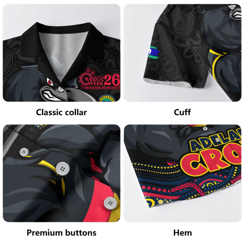 Adelaide Crows Hawaiian Shirt Naidoc Week Aboriginal Spirit Power Through Generations