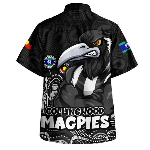 Collingwood Hawaiian Shirt Naidoc Week Aboriginal Spirit Power Through Generations