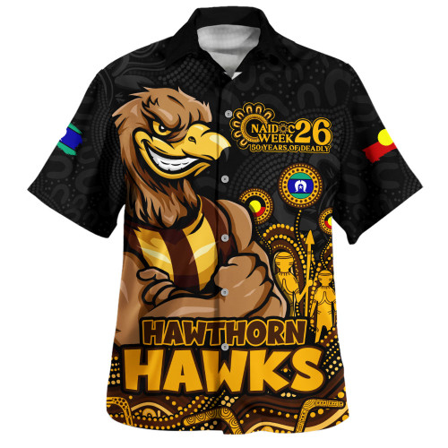 Hawthorn Hawaiian Shirt Naidoc Week Aboriginal Spirit Power Through Generations