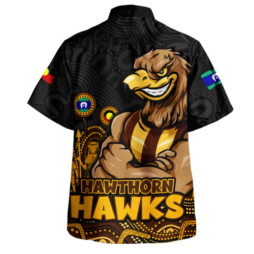 Hawthorn Hawaiian Shirt Naidoc Week Aboriginal Spirit Power Through Generations
