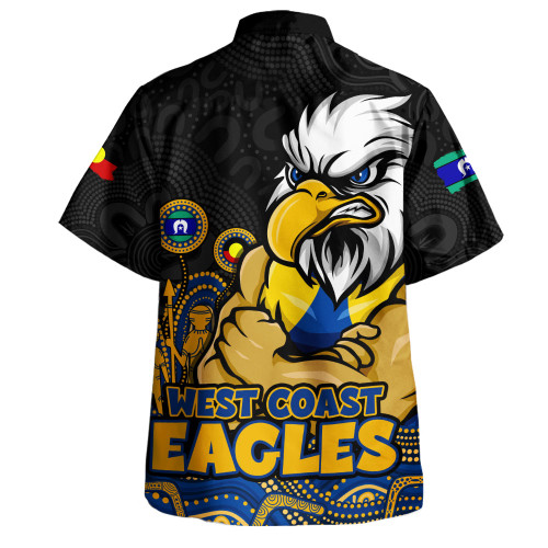 West Coast Eagles Hawaiian Shirt Naidoc Week Aboriginal Spirit Power Through Generations