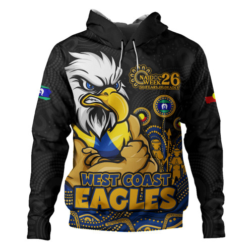 West Coast Eagles Hoodie Naidoc Week Aboriginal Spirit Power Through Generations