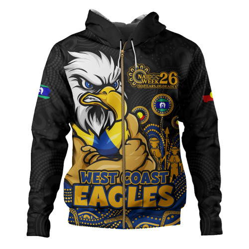 West Coast Eagles Hoodie Naidoc Week Aboriginal Spirit Power Through Generations