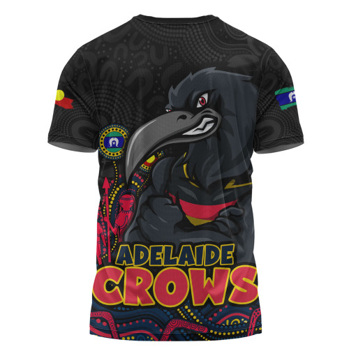 Adelaide Crows T-Shirt Naidoc Week Aboriginal Spirit Power Through Generations