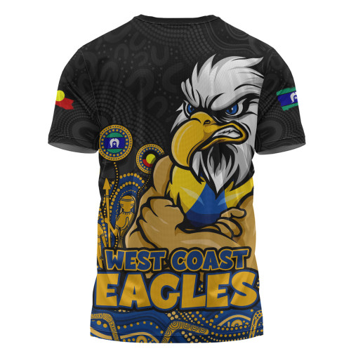 West Coast Eagles T-Shirt Naidoc Week Aboriginal Spirit Power Through Generations