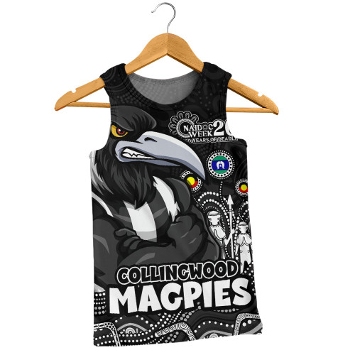 Collingwood Men Singlet Naidoc Week Aboriginal Spirit Power Through Generations