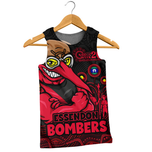 Essendon Men Singlet Naidoc Week Aboriginal Spirit Power Through Generations