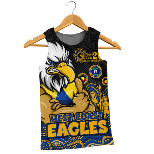 West Coast Eagles Men Singlet Naidoc Week Aboriginal Spirit Power Through Generations