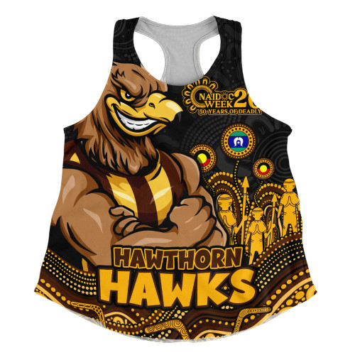 Hawthorn Women Racerback Singlet Naidoc Week Aboriginal Spirit Power Through Generations