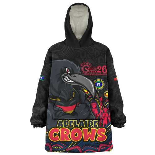 Adelaide Crows Snug Hoodie Naidoc Week Aboriginal Spirit Power Through Generations