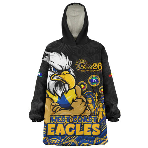 West Coast Eagles Snug Hoodie Naidoc Week Aboriginal Spirit Power Through Generations