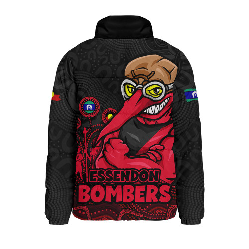 Essendon Padded Jacket Naidoc Week Aboriginal Spirit Power Through Generations