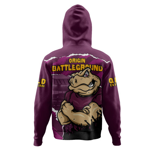 Queensland Maroons Hoodie Origin Battleground Game Day Clash
