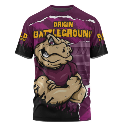 Queensland Maroons T-Shirt Origin Battleground Game Day Clash